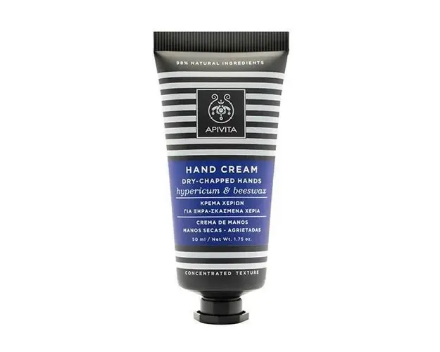 Crema de maini cu Hyperium si ceara de albine, Apivita, 50 ml