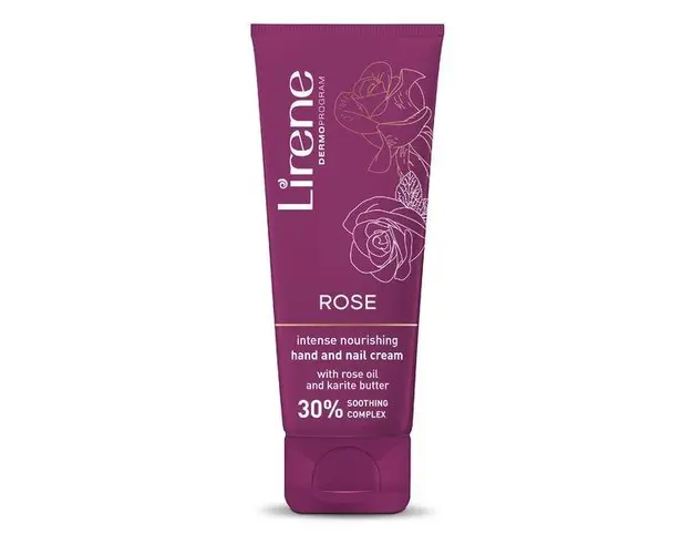 Crema de maini nutritiva Lirene, cu extract de trandafiri, 75ml