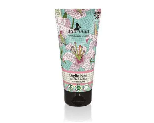 Crema de Maini Vegetala cu Parfum de Crin Roz - La Dispensa Florinda Crema Mani Giglio Rosa, 75 ml