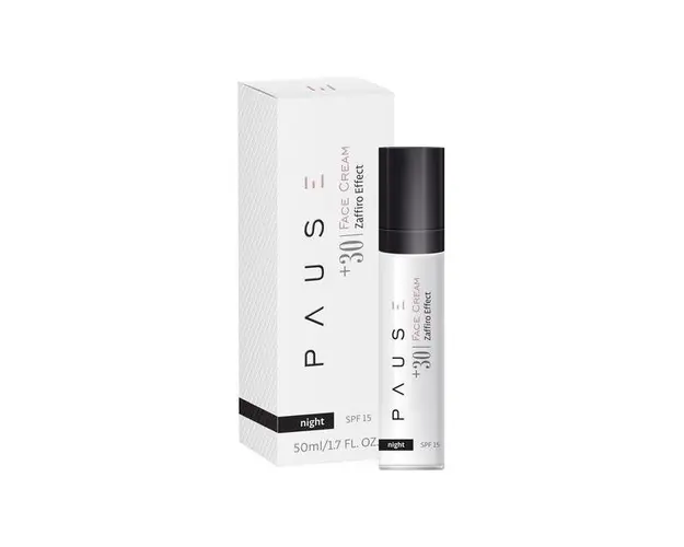 Crema de noapte, 30+ Pause, Zaffiro Effect, Barwa Cosmetics, 50 ml