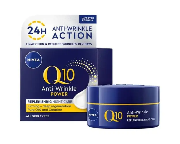 Crema de Noapte Antirid Q10 Power - Nivea Anti-Wrinkle, 50 ml