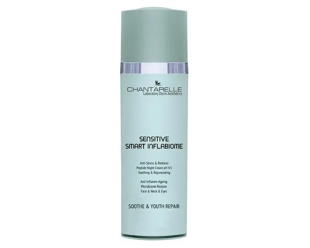 Crema de noapte Chantarelle Sensitive Smart Inflabiome Anti-stress soothing peptide night cream pH 4.5, 50 ml