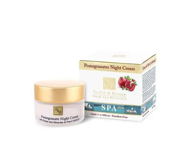 Crema de noapte cu Rodie, Health and Beauty Dead Sea, 50 ml