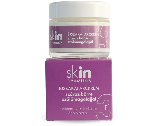Crema de Noapte cu Samburi de Struguri pentru Ten Uscat - Skin by Yamuna, 50 ml