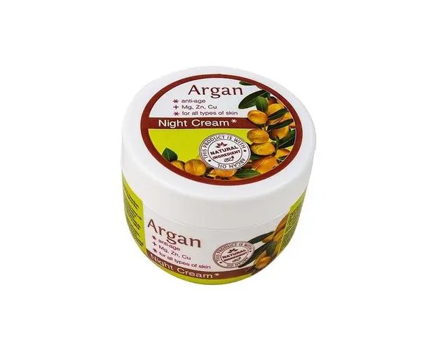 Crema de Noapte pentru Ameliorarea Ridurilor cu Ulei de Argan Rosa Impex, 100 ml