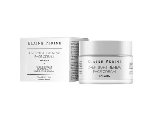 Crema de Noapte pentru Fata cu 10% AHA - Elaine Perine Overnight Renew Face Cream, 50 ml