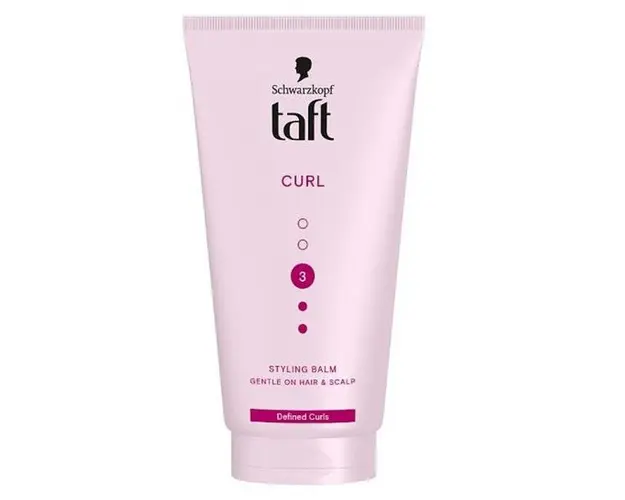Crema de Par pentru Definirea Buclelor - Schwarzkopf Taft Curl Styling Balm Sold 3 Defined Curls, 150 ml