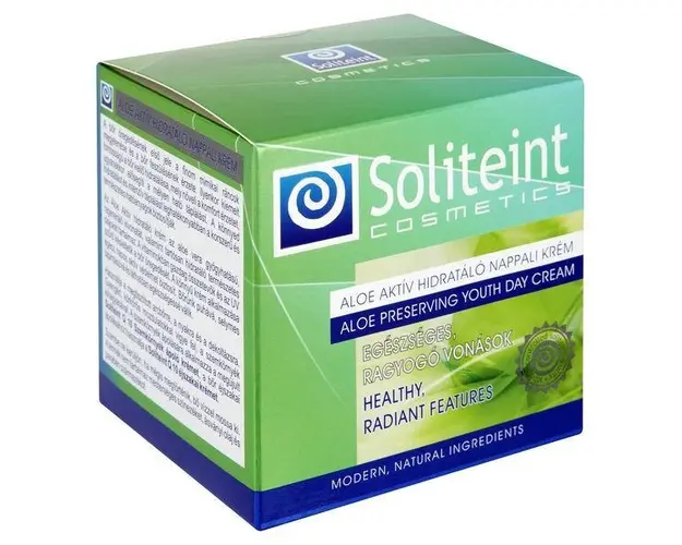 Crema de zi hidratanta cu aloe activ Soliteint, 50 ml