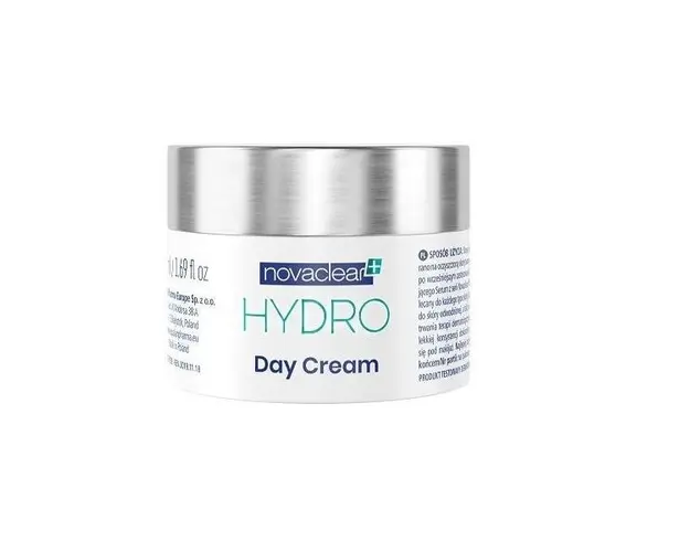 Crema de zi pentru ten uscat deshidratat cu Acid Hialuronic, Hydro Novaclear 50ml