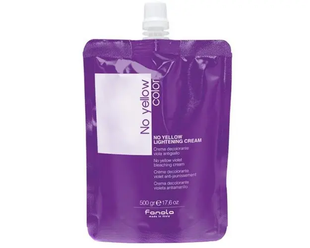 Crema Decoloranta Anti-Ingalbenire - Fanola No Yellow Lightening Cream, 500g