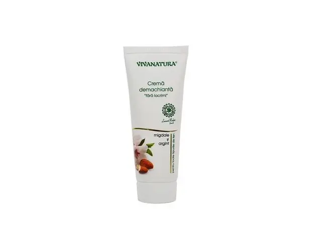 Crema Demachianta cu Argint Coloidal si Migdale Vivanatura, 75 ml