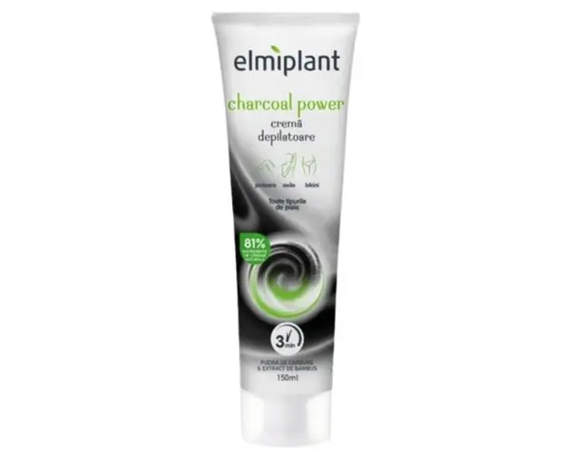 Crema depilatoare Elmiplant Charcoal Power pentru toate tipurile de piele, 150ml