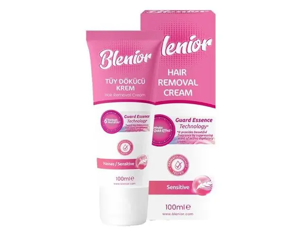 Crema Depilatoare pentru Par Sensibila - Blenior Hair Removal Cream Sensitive, 100 ml