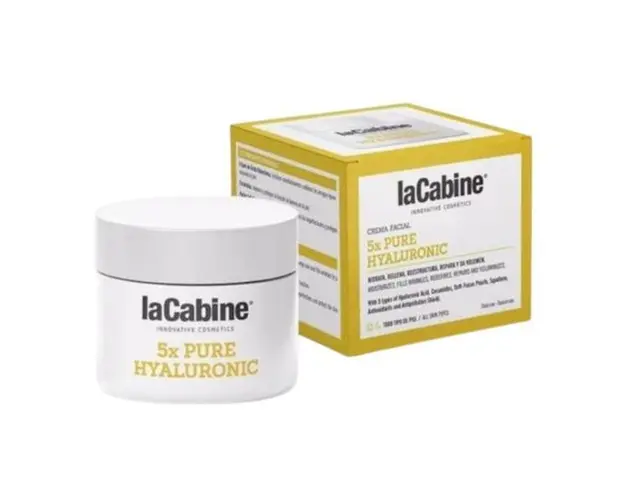 Crema faciala cu efect anti-imbatranire care reduce ridurile si liniile de expresie, La Cabine, 5x Pure Hyaluronic, 50 ml