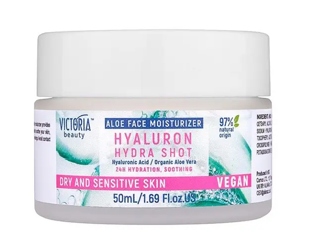 Crema Faciala Hidratanta cu Aloe Vera si Acid Hialuronic Camco, 50 ml