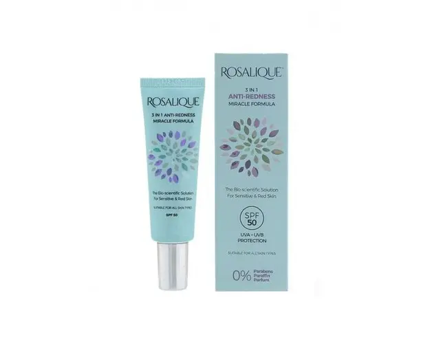 Crema Fond de Ten Anti-Roseata 3 in 1 pentru Toate Tipurile de Ten SPF 50 Rosalique, 30ml