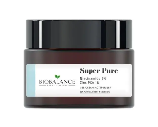 Crema-Gel Purifianta cu Niacinamide 5% + Zinc PCA 1%, pentru Ten Gras, Acneic sau Mixt - Bio Balance Super Pure Gel Cream Moisturizer, 50 ml