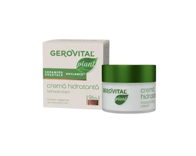 Crema Hidratanta cu Ceramide Vegetale - Gerovital Plant Moisturizing Cream, 50 ml