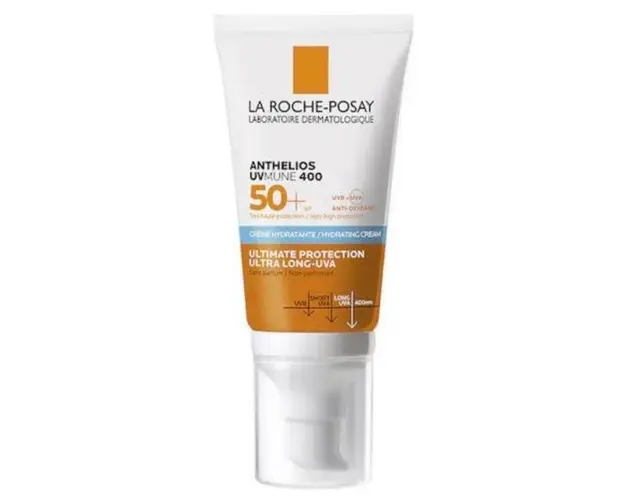Crema hidratanta cu protectie solara pentru fata La Roche-Posay Anthelios Uv-mune400 Spf 50+, ten sensibil si intolerant la soare, 50 ml