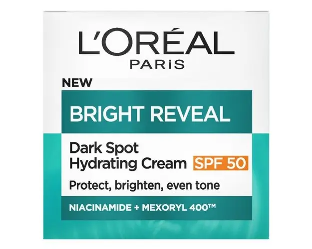 Crema Hidratanta cu SPF 50 L'Oreal Paris - Bright Reveal Dark Spot Hydrating Cream, 50 ml