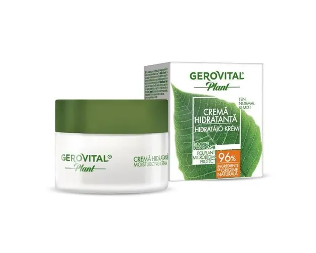 Crema Hidratanta - Gerovital Plant Microbiom Protect Moisturizing Cream, 50ml