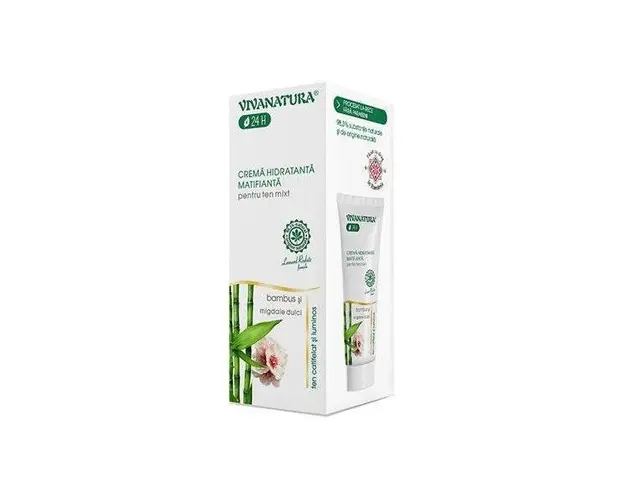 Crema Hidratanta Matifianta pentru Ten Mixt Vivanatura, 45 ml