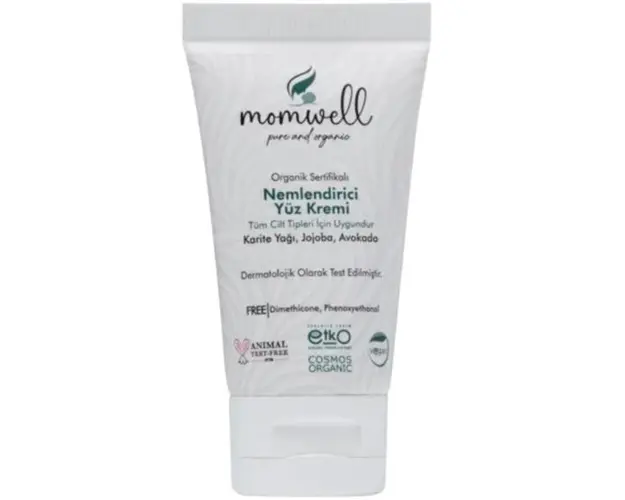 Crema hidratanta pentru fata Organica Momwell, ce calmeaza si protejeaza pielea 50 ml