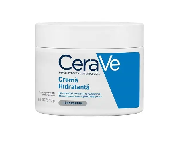 Crema hidratanta pentru fata si corp piele uscata si foarte uscata, CeraVe, 340 g