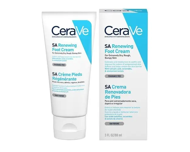Crema hidratanta pentru picioare pentru piele foarte uscata si aspra, CeraVe, 88 ml