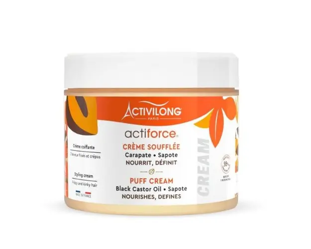 Crema Hidratanta pentru Styling, cu Ulei de Ricin Negru - Activilong Actiforce Puff Cream, 300 ml