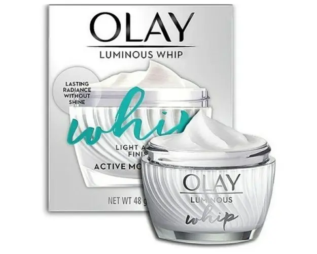 Crema hidratanta pentru un ten stralucitor Olay Luminous Whip Light As Air Active Moisturiser, 50ml