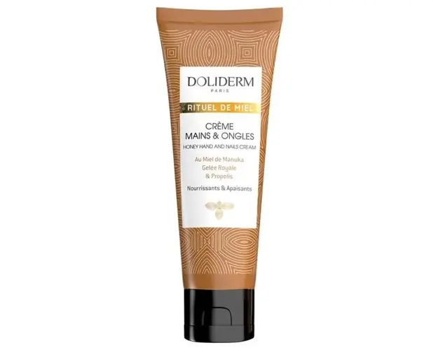 Crema Honey Ritual cu Extract de Miere pentru Maini si Unghii - Doliderm honey Hand and Nails Cream, 50 ml