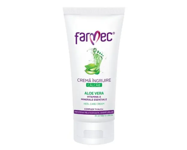 Crema ingrijire calcaie Aloe Vera Farmec, 100ml