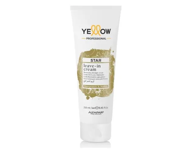 Crema Leave-in Iluminatoare pentru Toate Tipurile de Par - Alfaparf Milano Yellow Professional Star Leave-in Cream, 250 ml