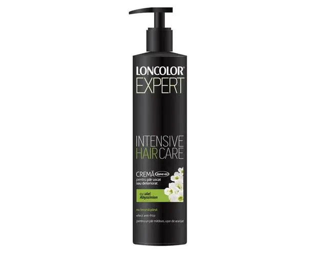 Crema Leave-on pentru Par Uscat sau Deteriorat cu Ulei Abyssinian Loncolor Expert Intensive Hair Care, 200 ml