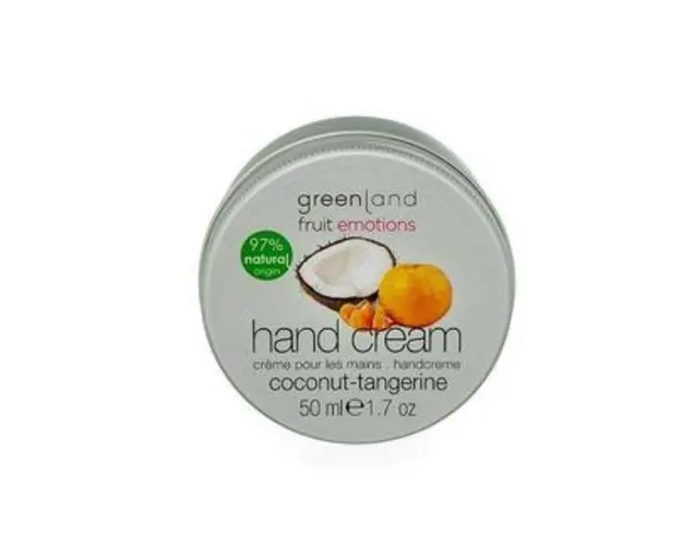 Crema maini, cu cocos si mandarine, Greenland, 50 ml