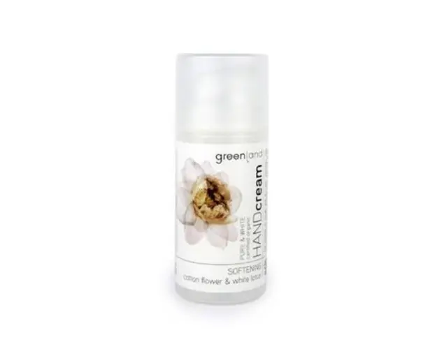 Crema maini, cu floare de bumbac si lotus, Greenland, 100 ml