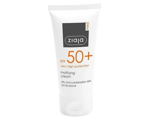 Crema Matifianta cu SPF 50+ - Ziaja Med Matifying Cream, 50 ml