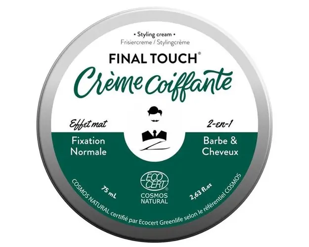 Crema Matifianta de Styling pentru Par fi Barba - Monsieur Barbier Styling Cream Final Touch, 75 ml