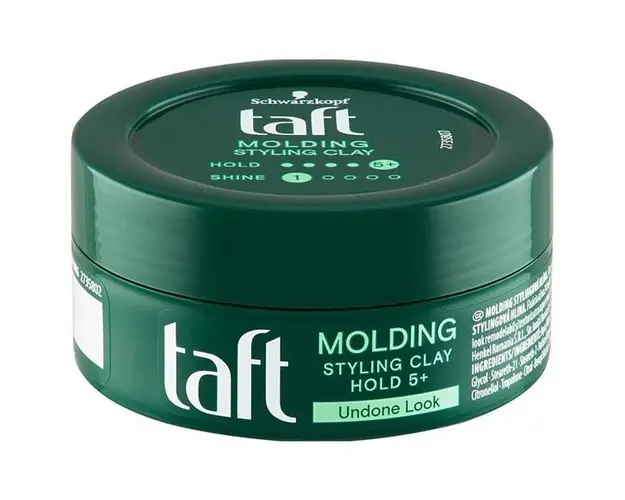 Crema Modelatoare pentru Par - Schwarzkopf Taft Undone Look Molding Styling Clay Hold 5+, 75 ml