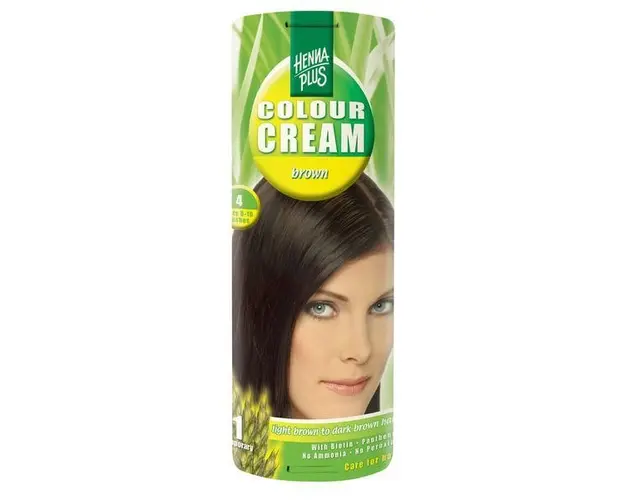 Crema nuantatoare, 4, Colour Cream Brown, Hennaplus, 60 ml
