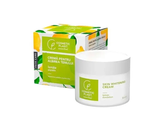Crema pentru Albirea Tenului cu Lamaie si Papadie Cosmetic Plant, 50ml