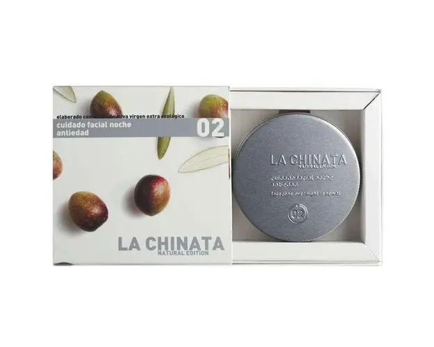 Crema pentru fata, de noapte, antiimbatranire, cu extract de maslin, La Chinata, 75ml