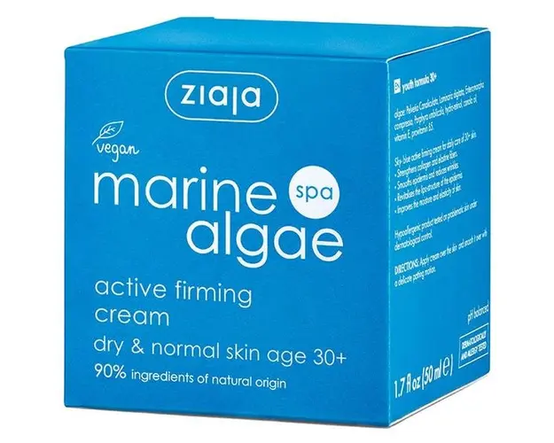 Crema pentru Fermitate 30+ - Ziaja Marine Algae Spa Active Firming Cream Dry &amp; Normal Skin Age 30+, 50 ml