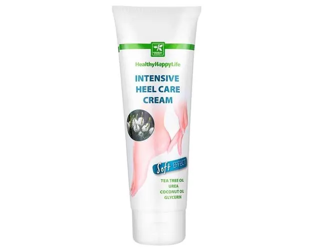 Crema pentru Ingrijirea Intensiva a Calcaielor Crapate cu Ulei din Ceai Verde si Uree - Healthy Happy Life Intensive Heel Care Cream, 100 ml