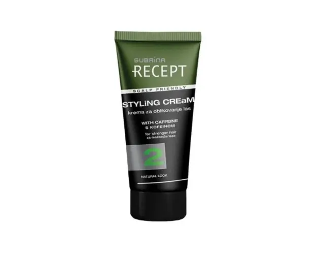 Crema pentru Stilizarea Parului - Subrina Recept Styling Cream with Caffeine, 150 ml