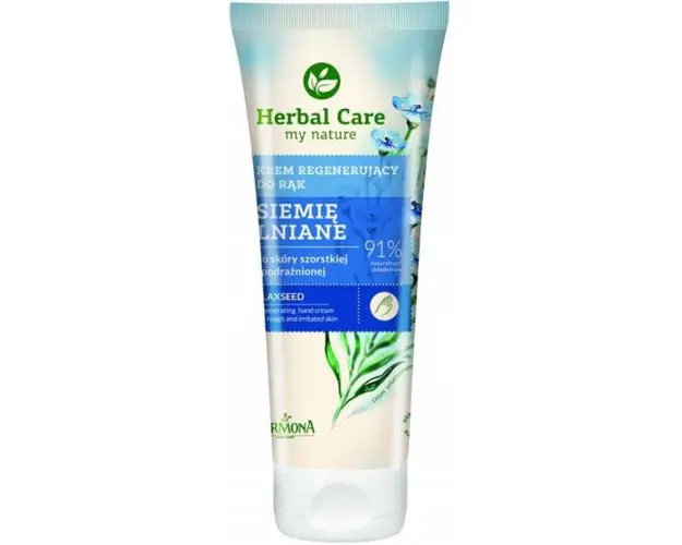 Crema Regeneratoare pentru Maini si Unghii cu Extract de Seminte de In - Farmona Herbal Care Flaxseed Regenerating Hand Cream, 100 ml