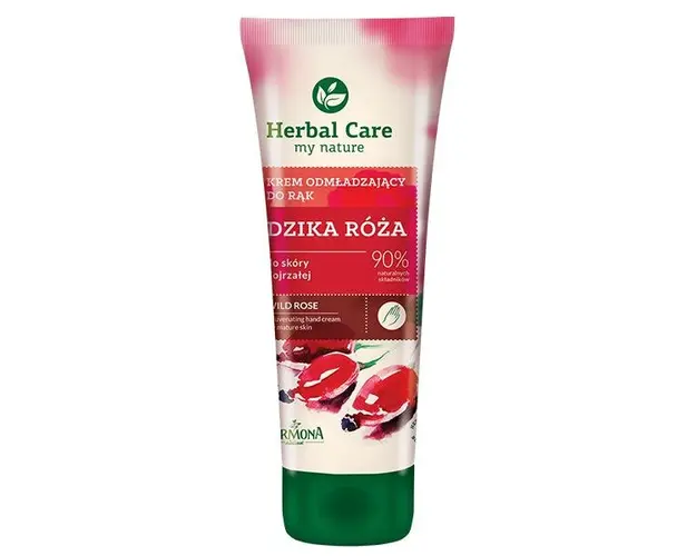 Crema Rejuvenanta pentru Maini si Unghii cu Extract de Trandafir Salbatic - Farmona Herbal Care Wild Rose Rejuvenating Hand Cream, 100 ml