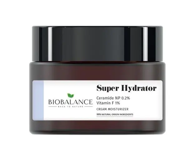 Crema Reparatoare Intensiv Hidratanta, cu Ceramide 0.2% + Vitamina F 1% - Bio Balance Super Hydrator Cream Moisturizer, 50 ml