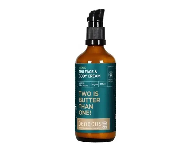 Crema Ten si Corp Barbati - Two Is Butter Than One Benecos Bio, 100 ml